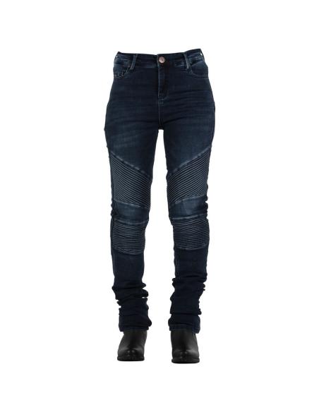 Acquista Pantaloni Con Kevlar Overlap Stadale Lady Blue - Omologato a prezzo scontato