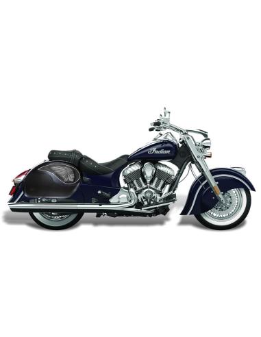 Sacoche Rigide En Cuir Vendetta Vs "Indian Chief Black" 50 X 30 X 16