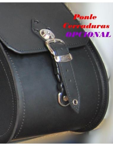 VENDETTA PELE RÍGIDA ALFORJE VS "CHEFE INDIANO NEGRO" 50 X 30 X 16