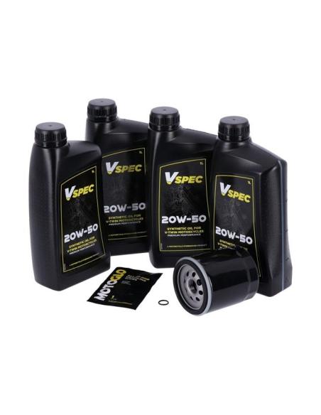 Acquista Kit Cambio Olio 20W50 Sintetico con Filtro Nero Harley Davidson Touring 99-16 a prezzo scontato