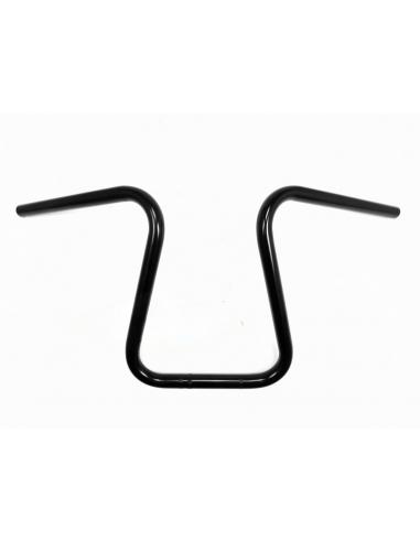 14-INCH BLACK POWDER COATED BOBBER APE HANDLEBARS WITH DIMPLE STYLE