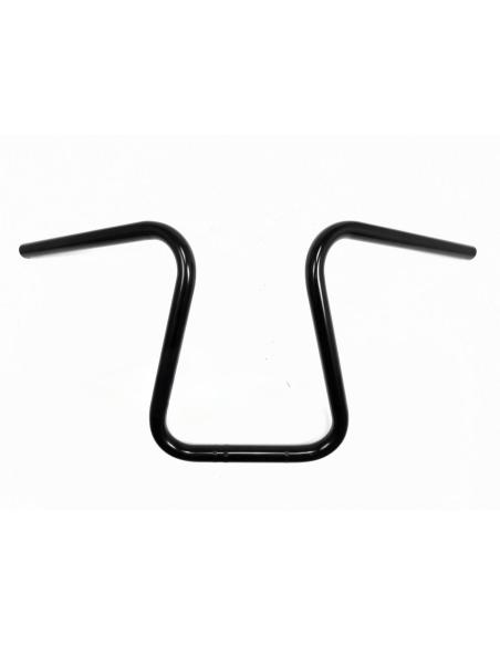 14-INCH BLACK POWDER COATED BOBBER APE HANDLEBARS WITH DIMPLE STYLE
