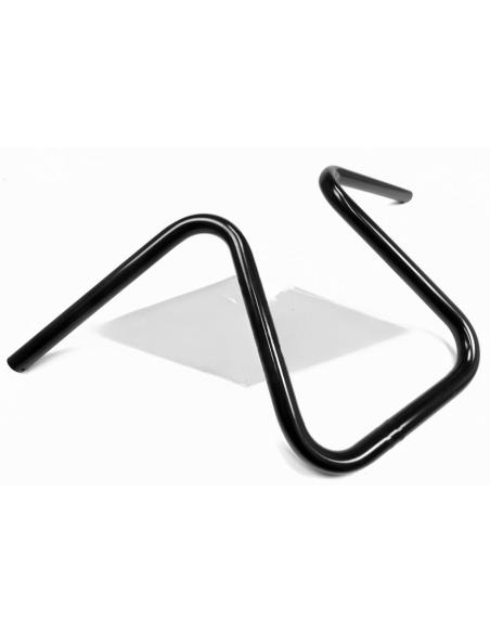 GUIDÃO BOBBER APE DE 14 POLEGADAS COM REVESTIMENTO EM PÓ PRETO E ESTILO COM RELEVO