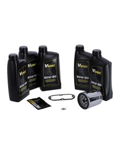 Acquista Pack Servizio Olio Sintetico e Filtro Cromato Hd Softail 1999 A 2006 e Dyna 1999 A 2005 a prezzo scontato