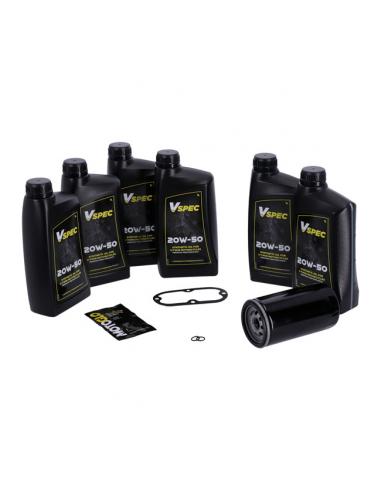 FULL SYNTHETIC MCS SERVICE PACK WITH BLACK FILTER FOR HD DYNA 91-98