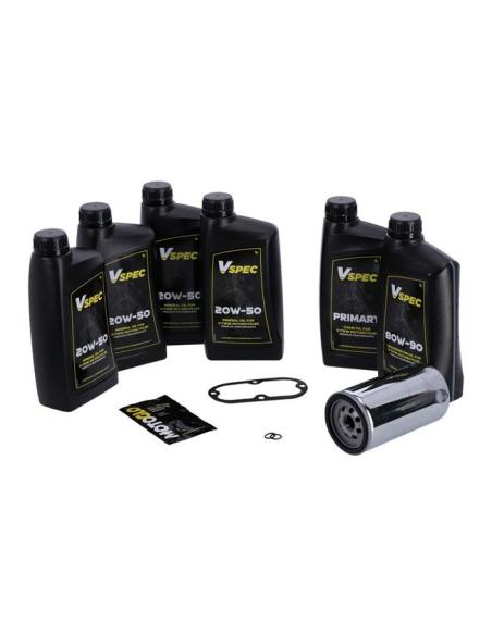 FULL SYNTHETIC MCS SERVICE PACK WITH CHROME FILTER FOR HD DYNA 91-98