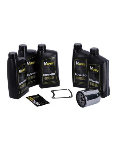 PACK DE SERVICE D'HUILE SYNTHÉTIQUE AVEC FILTRE CROMADO POUR HD FXR 87-94