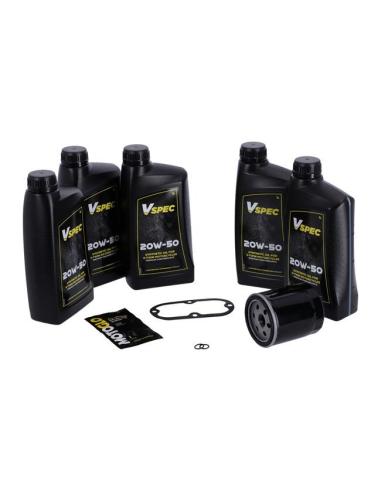 Acquista Pack Servizio Olio Sintetico e Filtro Nero Hd Softail Evo Dal 1984 Al 1998 a prezzo speciale