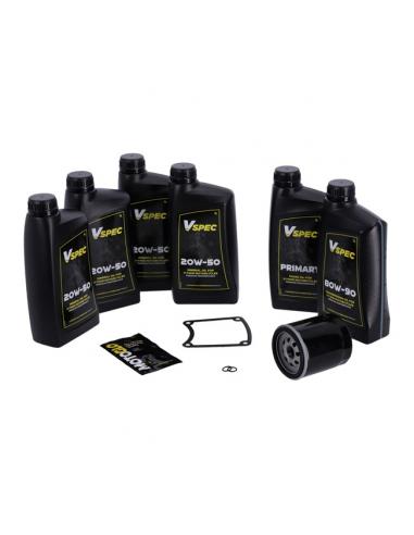 SYNTHETIC OIL SERVICE PACK WITH BLACK FILTER FOR HD TOURING 1999 TO 2006