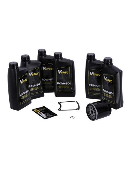 PACK DE SERVICE D'HUILE SYNTHÉTIQUE AVEC FILTRE NOIR POUR HD TOURING DE 1999 À 2006
