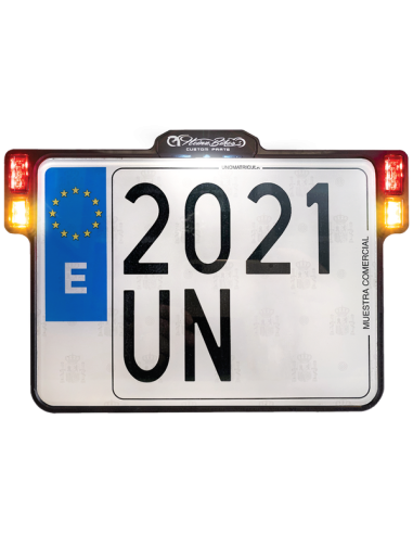 SUPORTE DE LICENÇA DE LICENÇA DE BICICLETAS HEINZ COM SISTEMA DE ILUMINAÇÃO 3-1