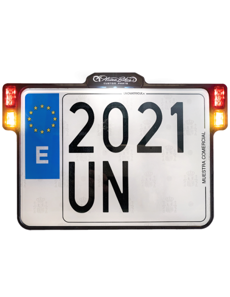 SUPORTE DE LICENÇA DE LICENÇA DE BICICLETAS HEINZ COM SISTEMA DE ILUMINAÇÃO 3-1