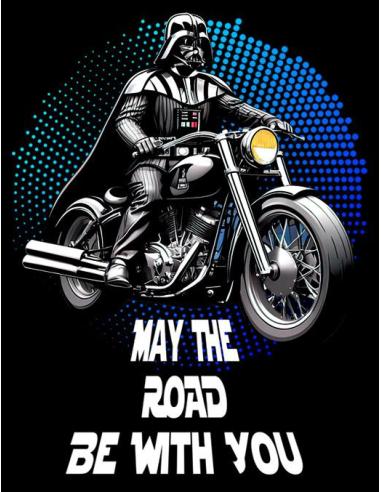 AUTOCOLLANT UV MAY THE ROAD BE WITH YOU