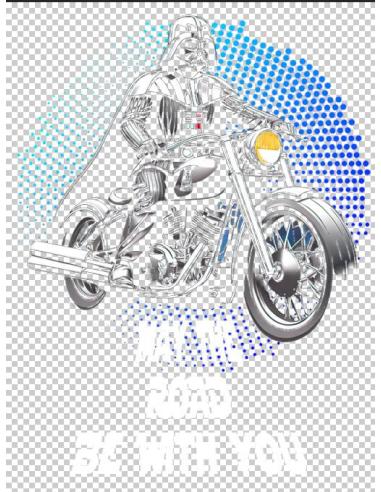 AUTOCOLLANT UV MAY THE ROAD BE WITH YOU