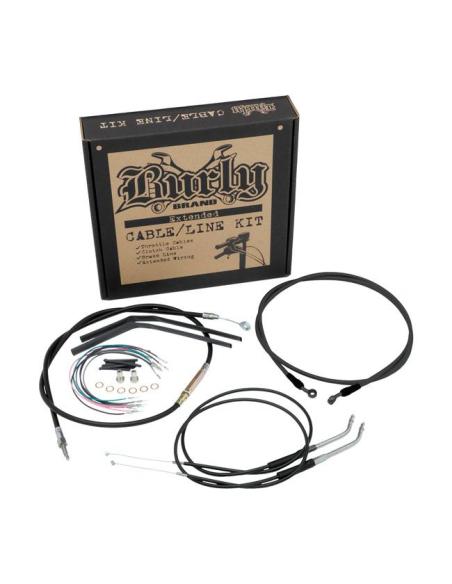 Comprar Kit Cables Completo Burly Para Cuelgamonos 16" Para Dyna Fat Bob 08-11 a precio de oferta