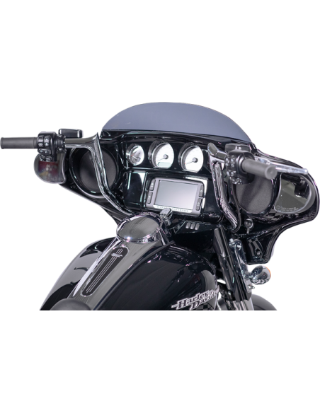 HANDLEBAR 16" W/EXTENSION FLH POINTED CHROME