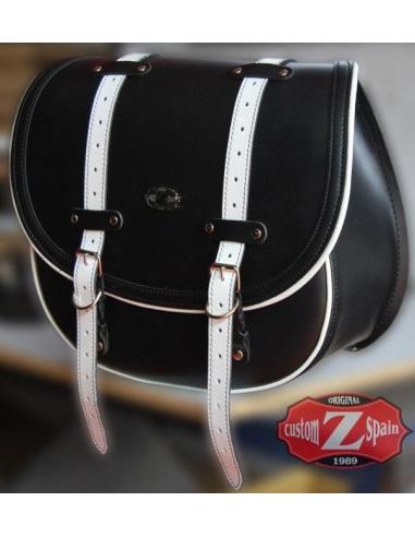BANDO BICOLOR BLACK AND WHITE INDIVIDUAL SADDLEBAG