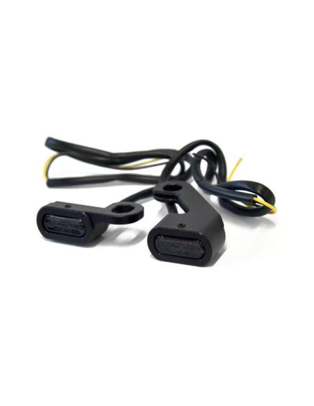 CLIGNOTANTS SOUS LEVIER NOIRS FUMÉS POUR HD SOFTAIL 2015-UP ET TOURING 09-16