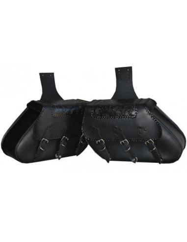 IKARO GOTHIC LEATHER SADDLEBAGS