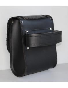 BASIC SISSY BAR BACKREST SADDLEBAG WITH 1 CONCHO 2
