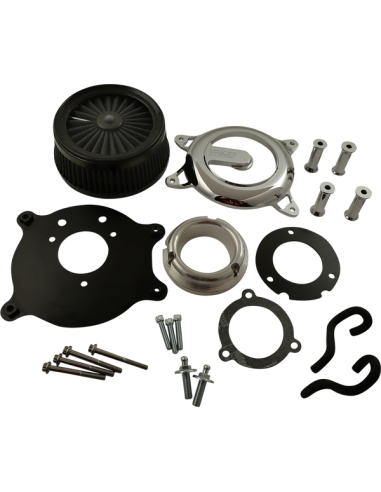 Acquista Filtro Aria V&H Vo2 Rogue Cromato Harley Per Touring Softail a prezzo speciale