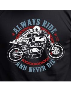 Acquista la Maglietta Always Ride And Never Die di Motor Clothing a prezzo scontato 2