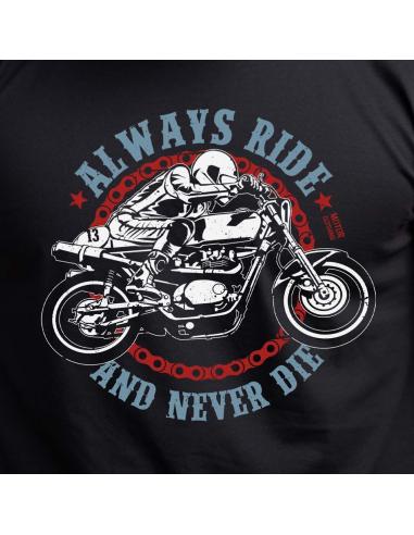 Comprar Camiseta Always Ride And Never Die De Motor Clothing a precio de oferta