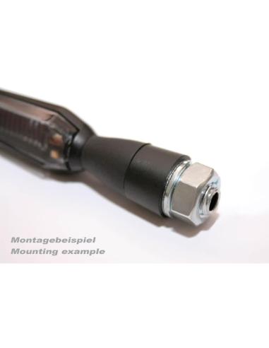 ESPACEURS CONIQUES NOIRES POUR CLIGNOTANTS M8
