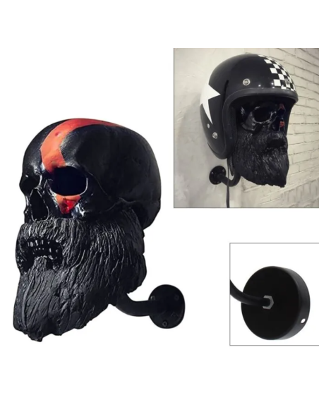 Acquista Supporto Casco Teschio Con Barba a prezzo scontato