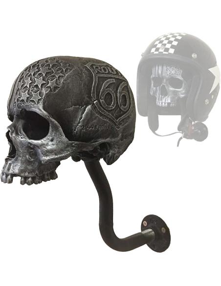 Acquista Supporto Casco Teschio Route 66 Pianta Invecchiata a prezzo scontato
