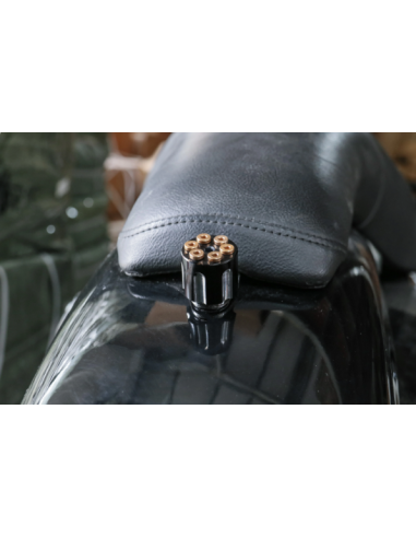 Comprar Tornillo Trasero De Aluminio Tambor Revolver Negro Para Harley Davidson a precio de oferta