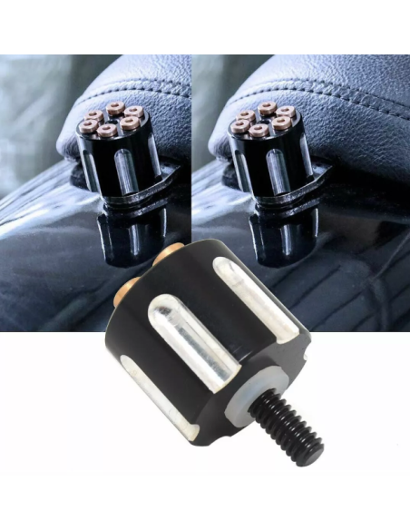 Comprar Tornillo Trasero De Aluminio Tambor Revolver Negro Para Harley Davidson a precio de oferta