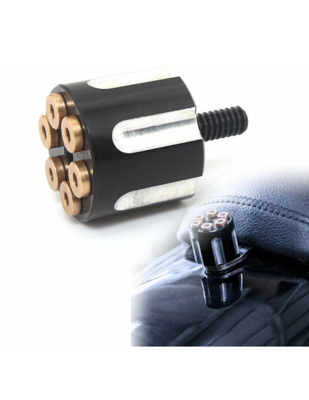 Comprar Tornillo Trasero De Aluminio Tambor Revolver Negro Para Harley Davidson a precio de oferta