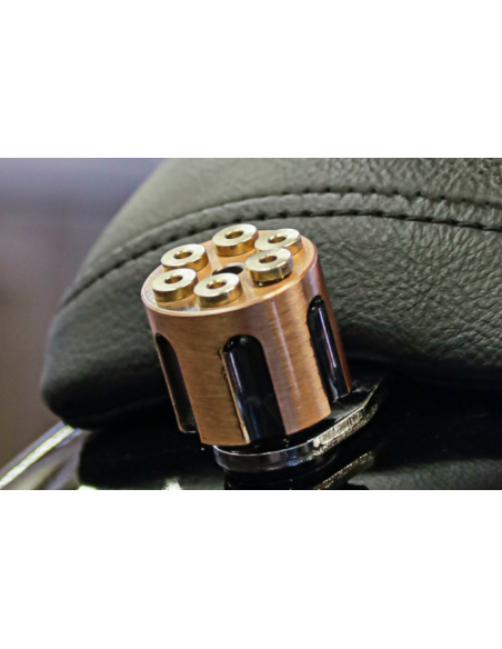 VIS ARRIÈRE EN ALUMINIUM TAMBOUR RÉVOLVER CUIVRE VIEILLI POUR HARLEY DAVIDSON