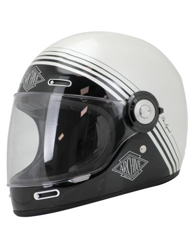 ARCHIVE VINTAGE THE LEGEND WHITE FULL-FACE HELMET