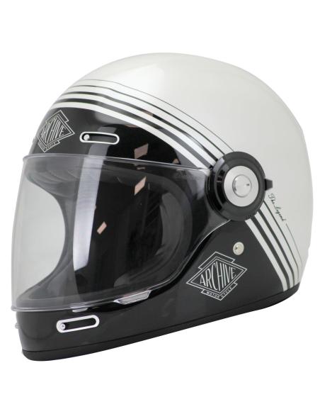 ARCHIVE VINTAGE THE LEGEND WHITE FULL-FACE HELMET