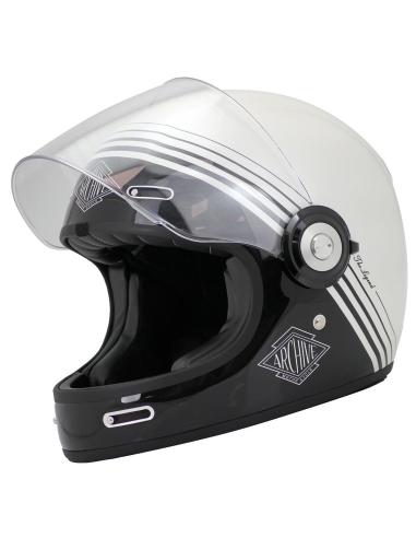 ARCHIVE VINTAGE THE LEGEND WHITE FULL-FACE HELMET