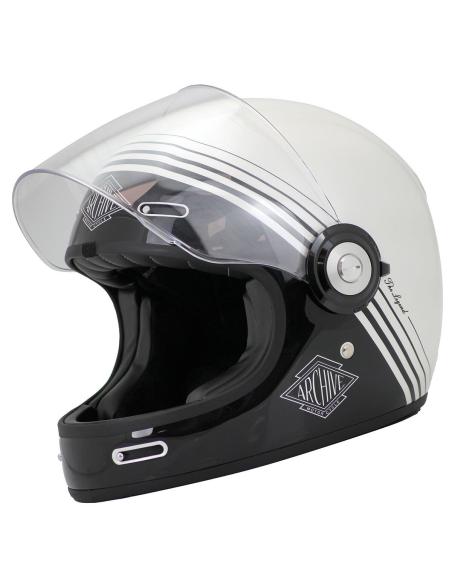 ARCHIVE VINTAGE THE LEGEND WHITE FULL-FACE HELMET