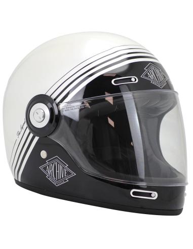 ARCHIVE VINTAGE THE LEGEND WHITE FULL-FACE HELMET