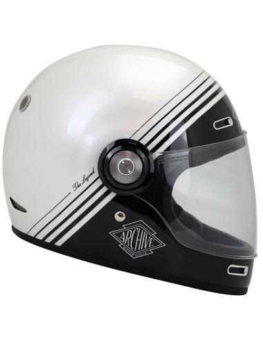 ARCHIVE VINTAGE THE LEGEND WHITE FULL-FACE HELMET