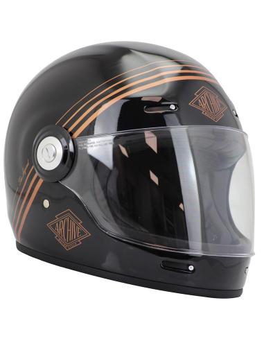 Acquista il Casco Integrale Archive Vintage The Legend Nero/Oro a prezzo scontato