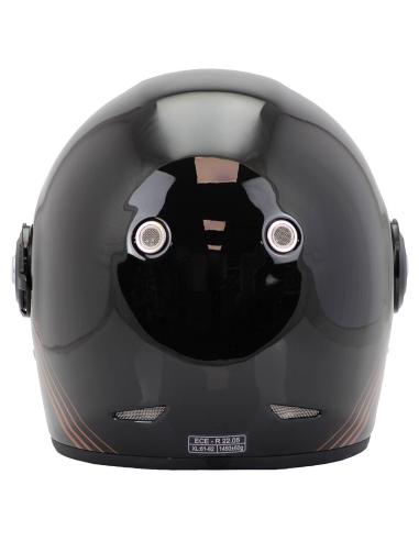 Casque Intégral Archive Vintage The Legend Noir Et Or