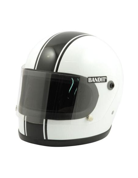 Acquista Casco Bandit Integrale Ece Bianco Linea Nera a prezzo scontato