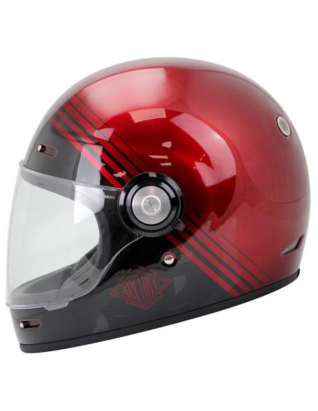 Capacete Integral Archive Vintage The Legend Vermelho Brilhante