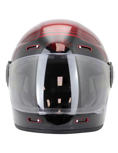 Casque Intégral Archive Vintage The Legend Rouge Brillant