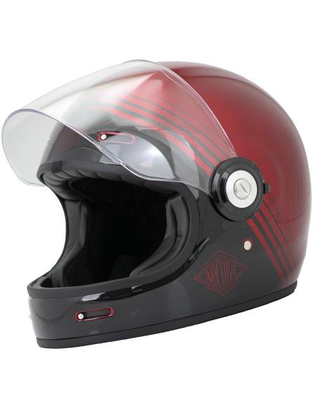 Capacete Integral Archive Vintage The Legend Vermelho Brilhante
