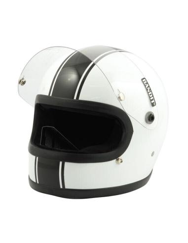 Acquista Casco Bandit Integrale Ece Bianco Linea Nera a prezzo scontato