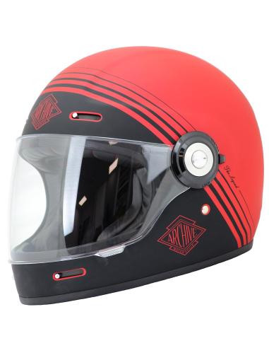 Acquista Casco Integrale Archive Vintage The Legend Rosso Opaco in offerta speciale