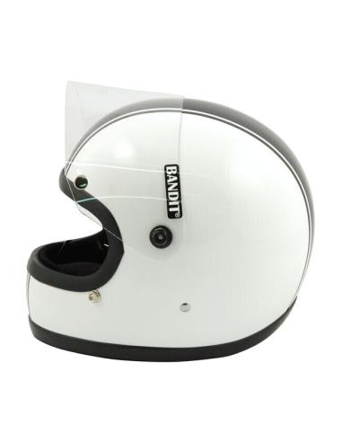 Comprar Casco Bandit Integral Ece Blanco Linea Negra a precio de oferta
