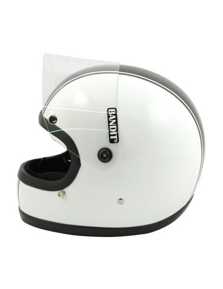 Comprar Casco Bandit Integral Ece Blanco Linea Negra a precio de oferta